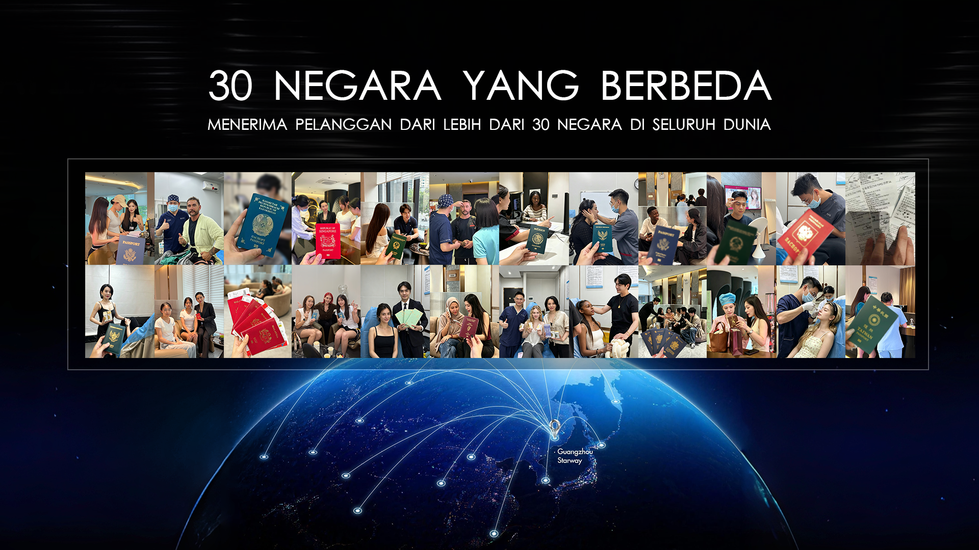 Pasien dari lebih dari 30 negara termasuk Indonesia di Starway Medical Aesthetic Hospital